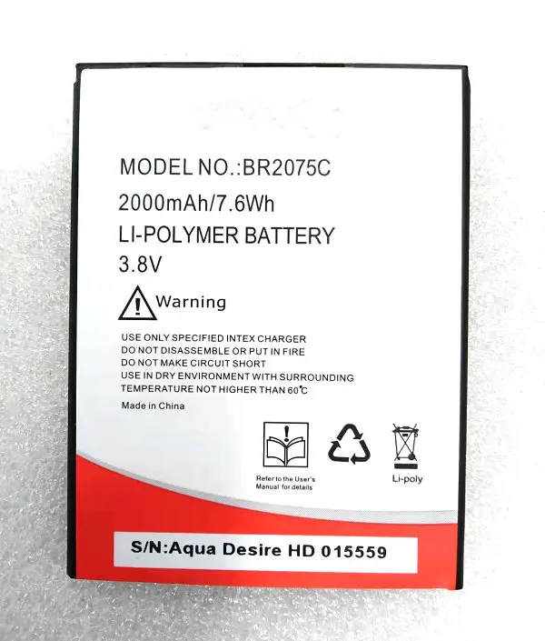 

Аккумулятор Westrock BR2075C 2000 мА · ч, для сотового телефона INTex BR2075C