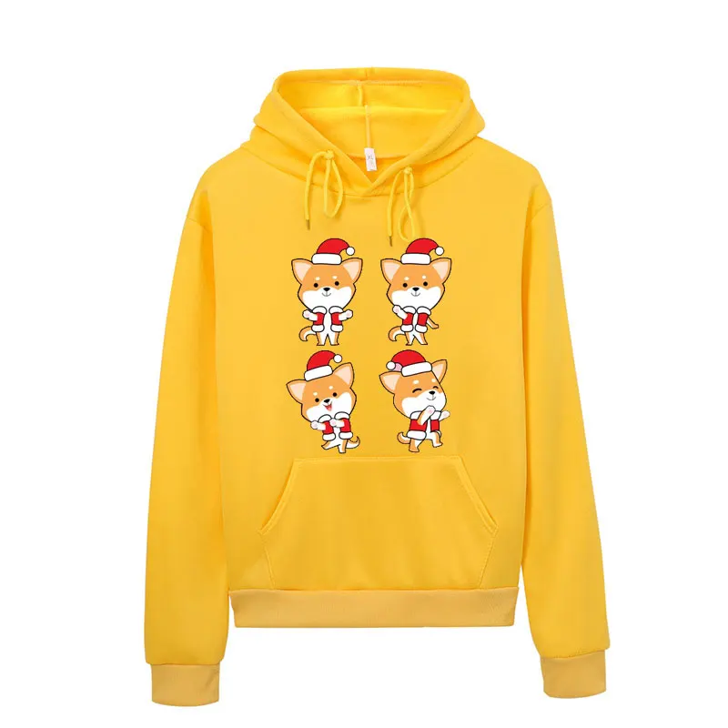 Толстовка с капюшоном для мужчин и женщин Shiba Inu Harajuku Kawaii уличная одежда в стиле
