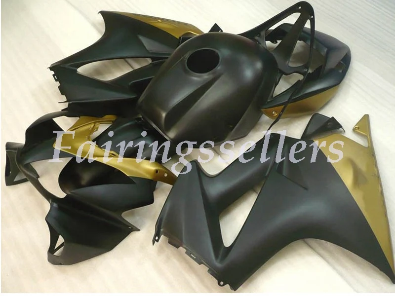 

4Gifts New ABS Motorcycle Fairing Kit For Honda VFR800 02 03 04 05 06 07 08 09 10 11 12 Fairings ABS plastic black gold