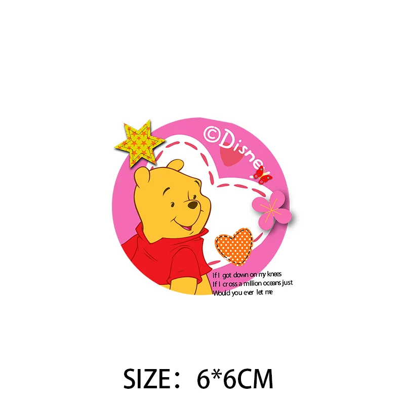 Winnie Pooh Clothes Stickers, Iron Patches Clothes Disney