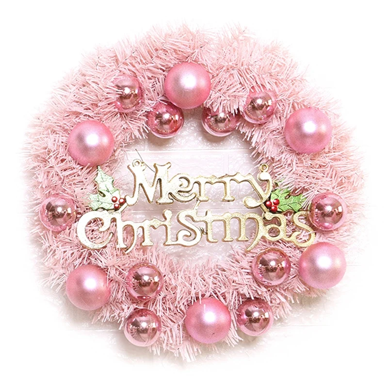 Christmas Garland 40cm Glitter DIY New Xmas Trees Ornament Wedding Decor Hanging Artificial Flower