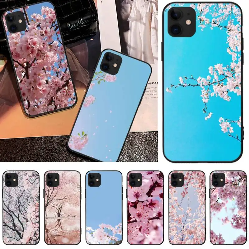 

LJHYDFCNB peach blossom DIY Printing Phone Case cover Shell For iphone6 6s plus 7 8 7 8 plus X XR XS MAX 11 Pro Max Cover