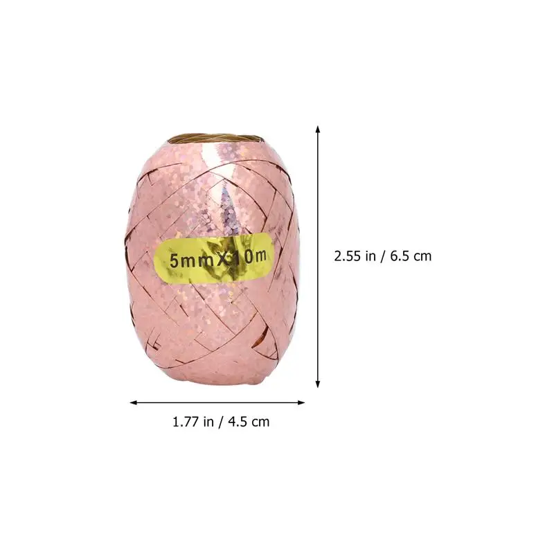 12 шт. блестящие розовые и золотые воздушные шары ленты ручной работы для завивки ленты подарочная упаковка Свадебная Упаковка праздничные ленты аксессуары