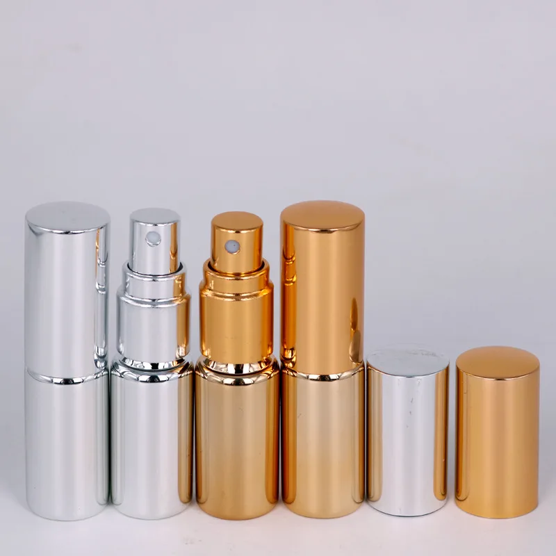 5ml UV glass tube anodized aluminum spray perfume sub-bottle makeup hydrating spray bottle delay spray bottle