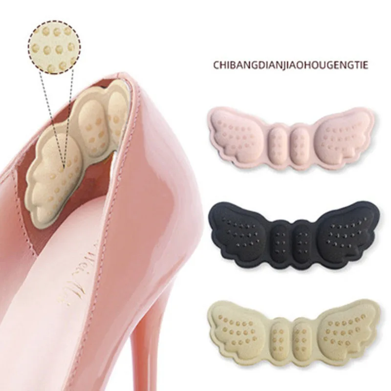 Uds.-plantillas de tacón de mariposa, pegatinas para zapatos de tacón, almohadilla para pie, cuidado antiabrasión