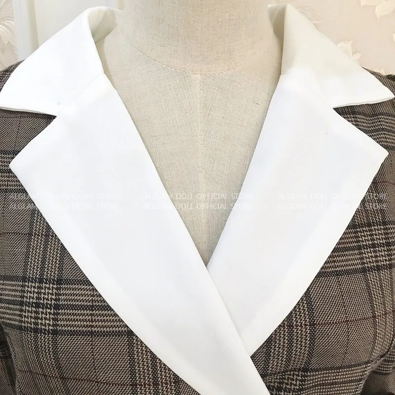 Autumn Notched Vintage Plaid Vestidos Bowknot Half Sleeve Knee-Length Bodycon Pencil Office Work Cloth Dress