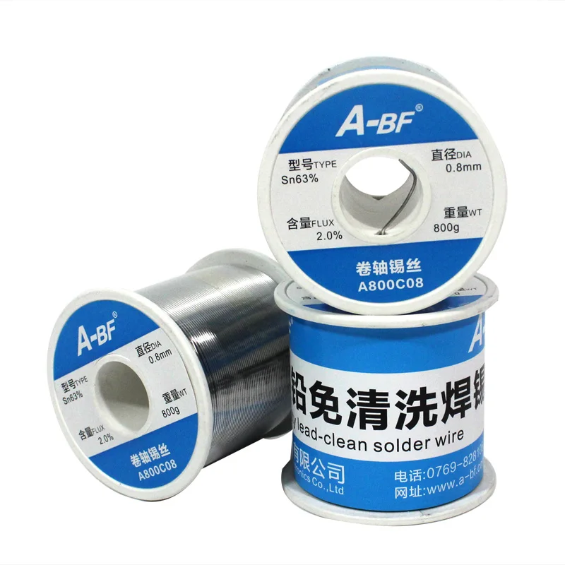 A-BF припой оловянный провод высокой яркости нетоксичный оловянный провод для паяльника паяльная станция 0,6 мм/0,8 мм/1,0 мм