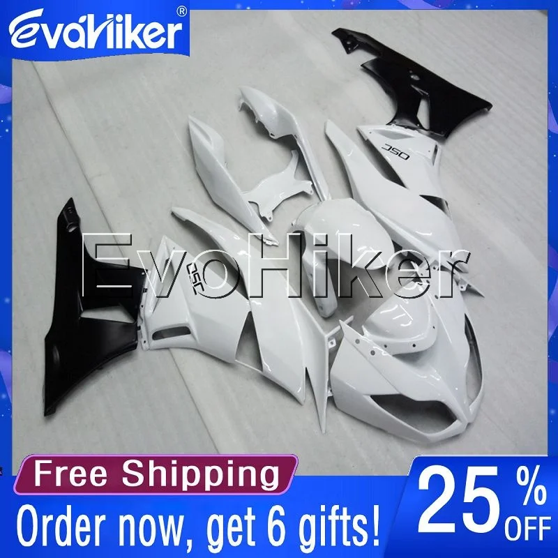 

Custom motorcycle plastic cover for ZX-6R 2009 2010 2011 2012 white ABS fairing Injection mold+gifts