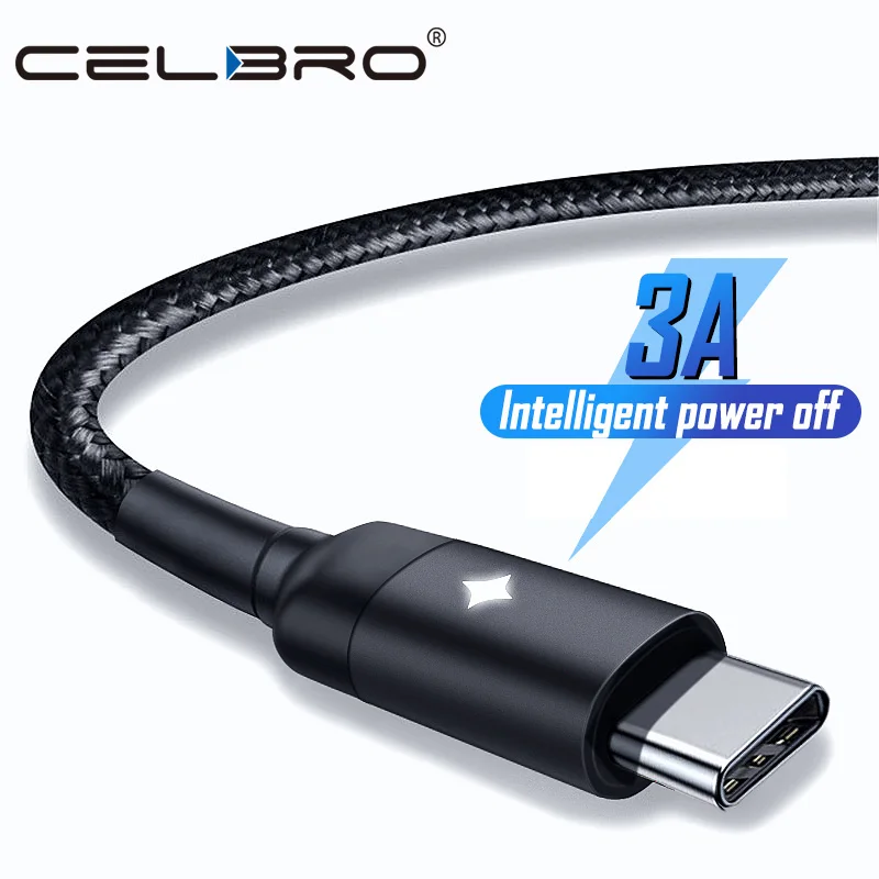 3а светодиодный кабель Micro Usb Type C для быстрой зарядки и 3 0 Usbc Cavo Xiaomi Mi A3 9 SE t 9t Black Shark 2