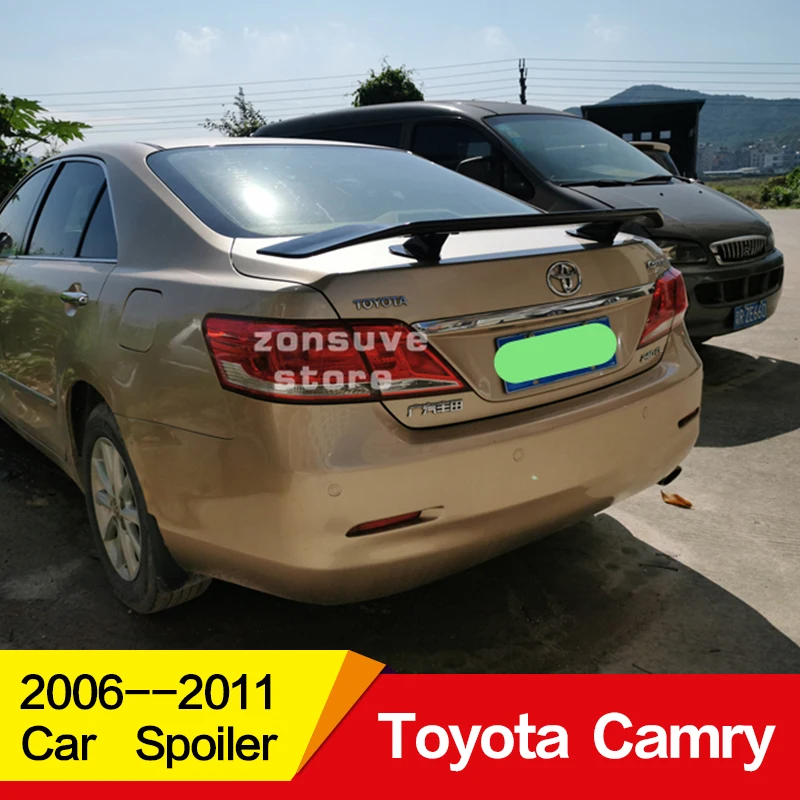 Используется для toyota camry спойлер 2006 07 08 09 10 11 лет заднего крыла переустановка Клея Аксессуары без перфорации