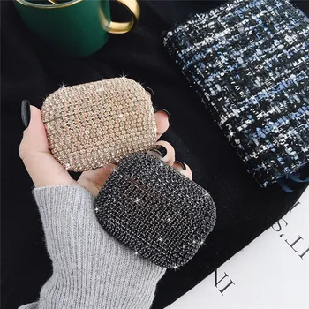 

Luxury Fashion 3D Bling Diamond Glitters Protective Case for Airpods Pro 3 Wireless Earphones Charging Case Storage Cover Bag
