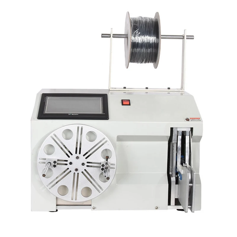 

Automatic Winding Tie Machine Data Line Power Cable Strapping Around Wire Tools Number Of Turns Tie Length Processing Equipment