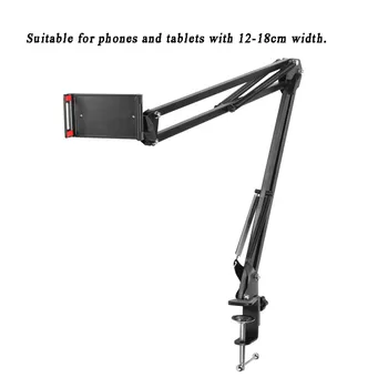 

Universal Rotating Desktop Table Holder Adjustable Bed Tablet Stand Arm Hands Free Cell Phone Bracket for iPad