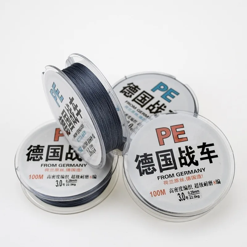 

4/8 Strands 0.4-10 PE Line 11-110LB 100M Braided Line Marine Fishing Anti-bite Line Sub-line Vigorous Horse Line Carp Fishing