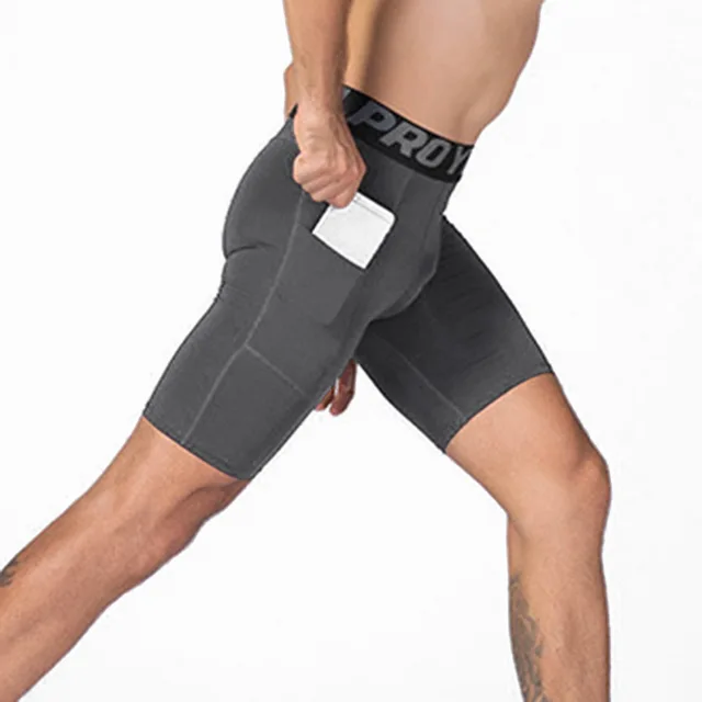 Sfit 2020 nuevos pantalones cortos de compresi n para hombre l nea de mallas cortas delgadas