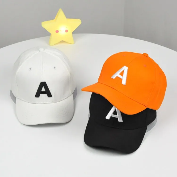 

Children Brim Hat Embroidered Letters Cap Korean-style Spring And Autumn Topee Summer Men And Women Children Baseball Cap Sun Ha