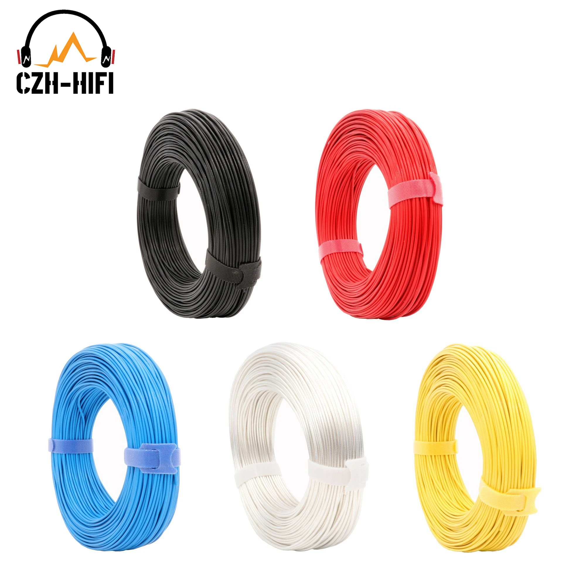 Marke Neue 1,00 mm2 Hohe Reinheit OCC PTFE Draht Kabel Linie für Audio Verstärker Lautsprecher Kopfhörer Kabel Upgrade DIY AWG17 19 stränge – Detail 3