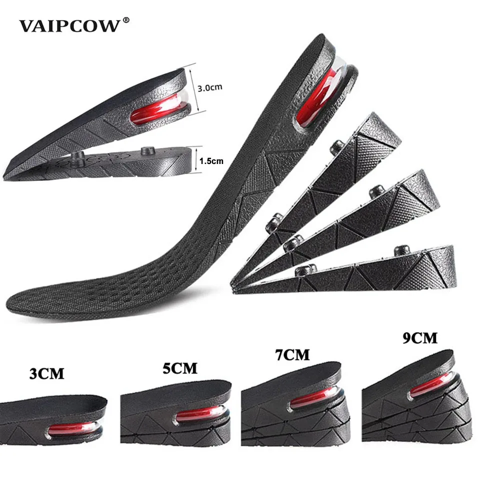 3-9cm Invisible Height Increase Insole Cushion Height Lift Adjustable Cut Shoe Heel Insert Taller Support Absorbant Foot Pad 5