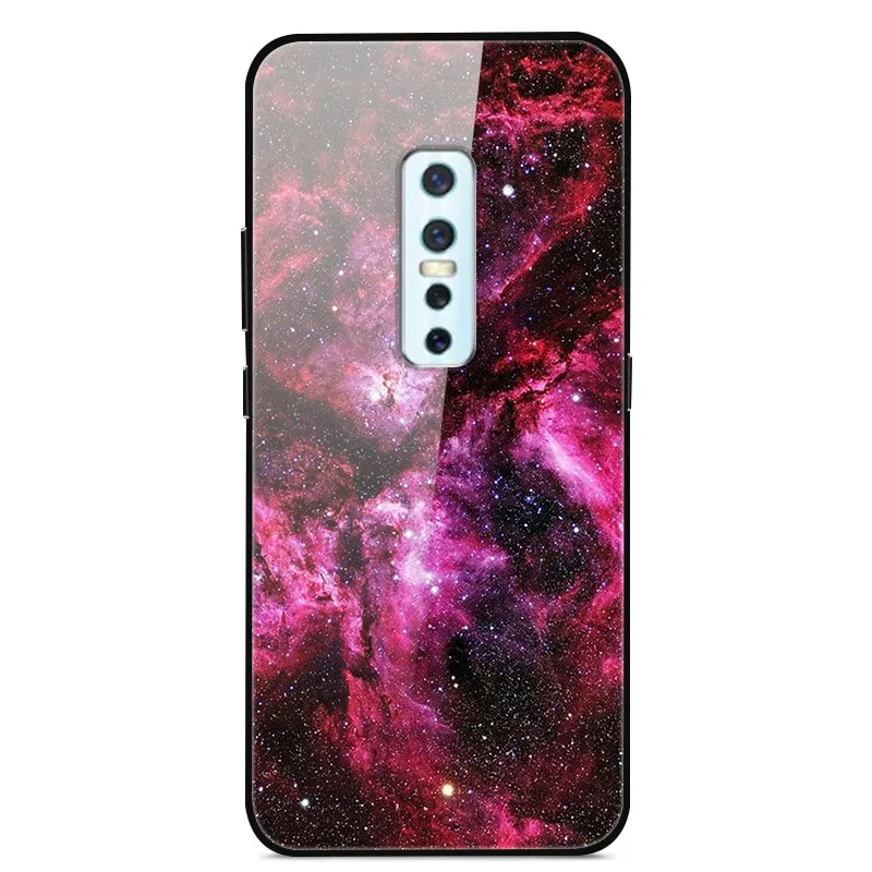 ДЛЯ Vivo V17 Pro Чехол закаленное стекло планета Космос крышка стеклянная задняя крышка для Vivo V17 Pro Coque оболочка для Vivo V17Pro V17 Pro - Цвет: 17
