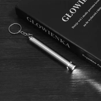 

Portable Strong Light Flashlight Super Bright Long Shot Led Small Stainless Steel AAA Battery Glare Keychain Led Pen Light New