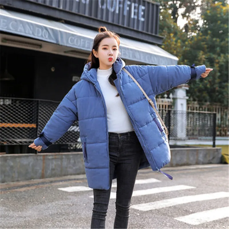 algodón Mujer larga sección Invierno mujeres pan servicio invierno abajo Chaqueta de algodón - Цвет: 2