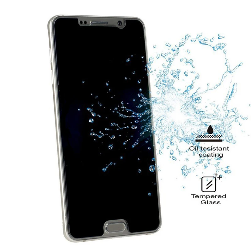 JGKK противошпионская Защита экрана для Samsung Galaxy A8 2016 черное закаленное стекло 9H