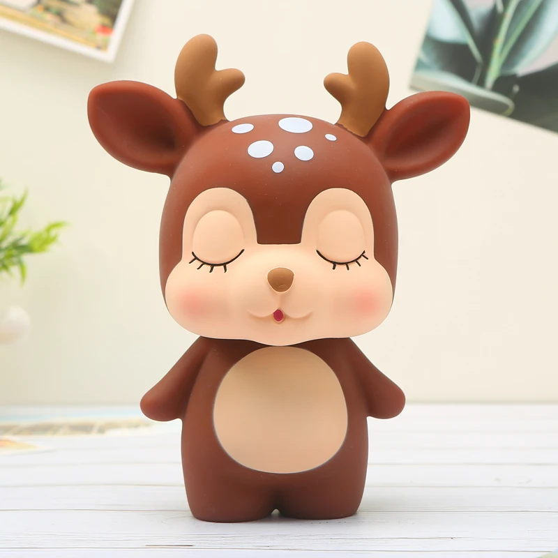 Новинка Персонализированная игрушка Копилка аниме для детей Копилка Мультфильм животное Копилка для денег для детей Huchas Копилка II50CQG - Цвет: Коричневый