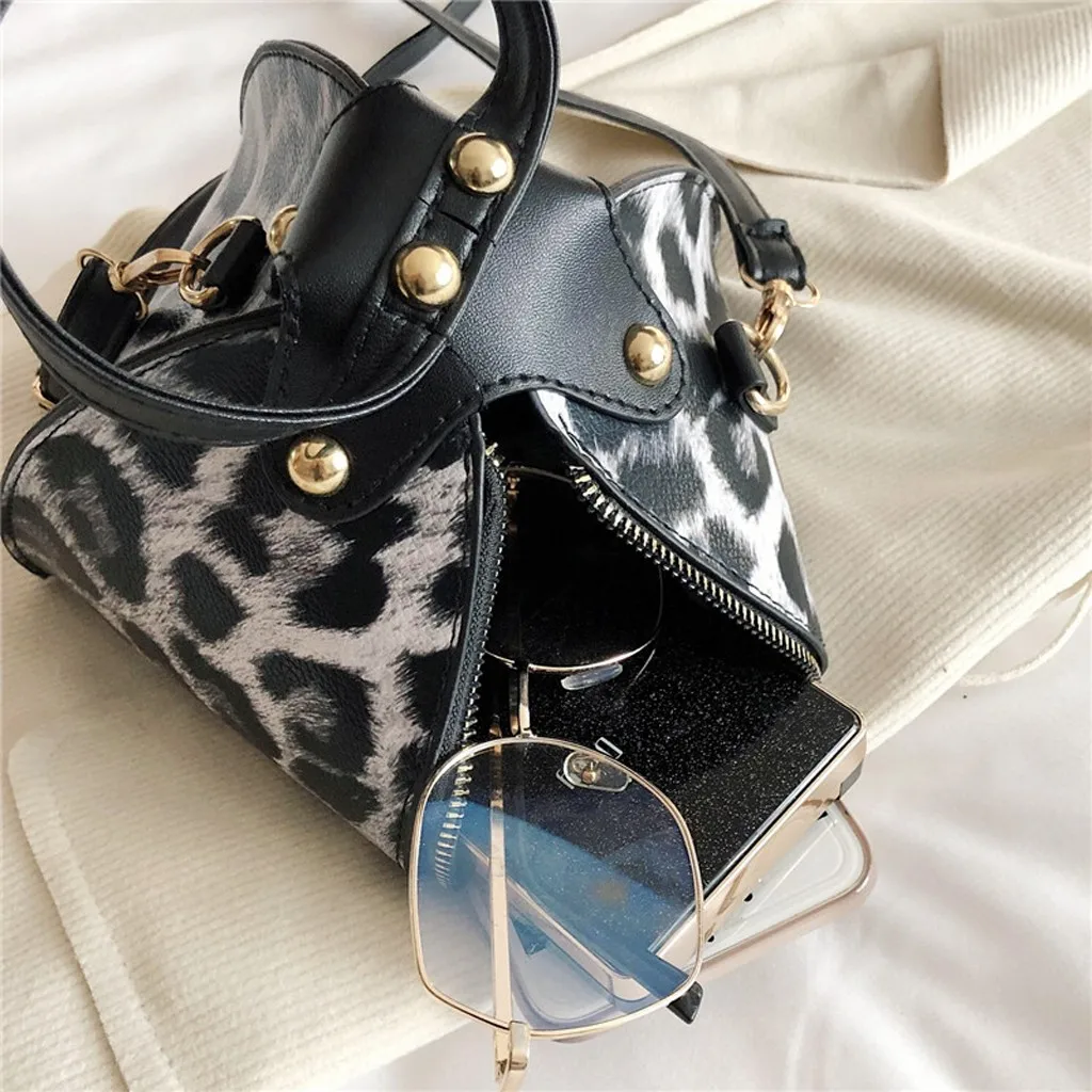 Роскошные сумки-мессенджеры с леопардовым принтом, Женская трендовая Большая вместительная кожаная сумка на плечо, сумка-мессенджер borse da donna