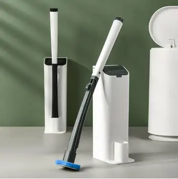 

Bathroom Disposable Toilet Brush Cleaning No Dead Corner Wash Toilet Brush Household Disposable Cleaning Artifact Set OK 1206