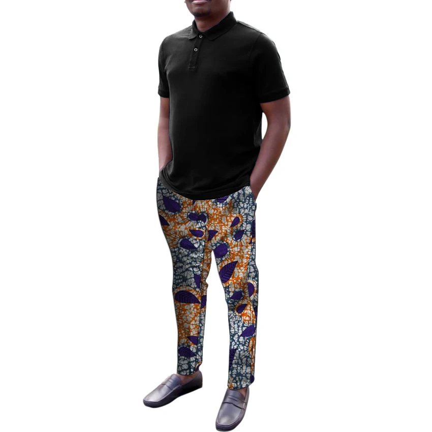 

African Print Fashion Men Suit Pant Man Dashiki Trousers Custom Made Ankara Outfit Casual Groom Pants