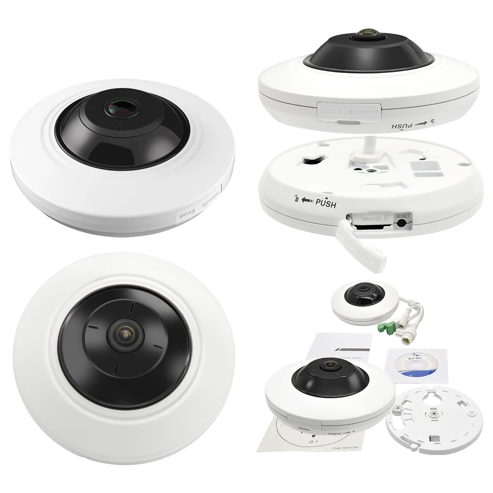 Hikvision IP камера панорамная DS 2CD2955FWD IS 5MP H.265 + рыбий глаз Фиксированная купольная
