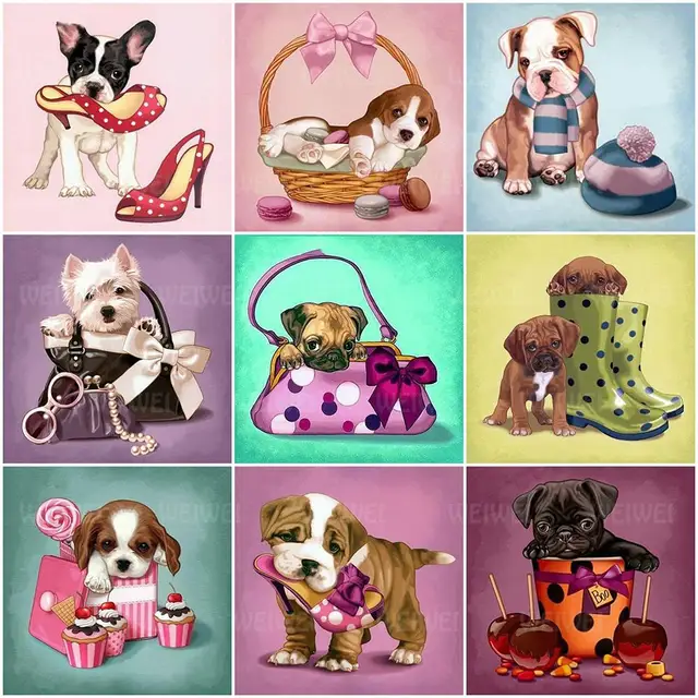 5D Animals Diamond Painting Cute Cartoon 1