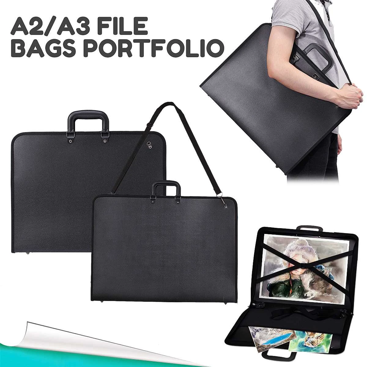 37 x 48cm Art Portfolio Expanding Folder File Organizer Carry Case