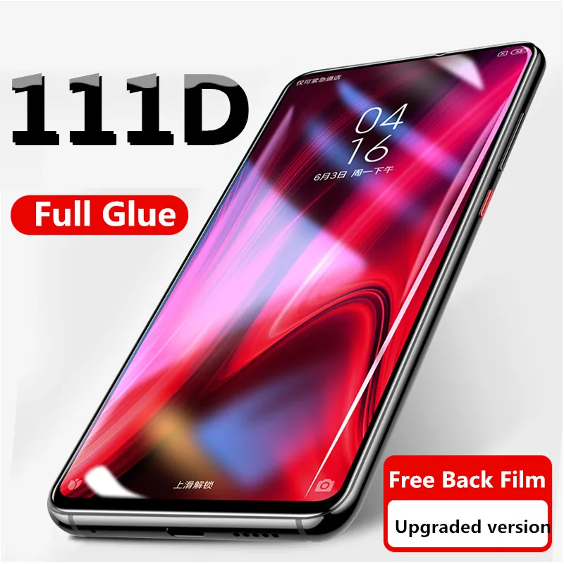 

111D Full Cover Tempered Glass For Xiaomi Redmi Note 5 Pro K20 Pro Protective Glass Redmi 5 Plus Pocophone F1 Screen Protector
