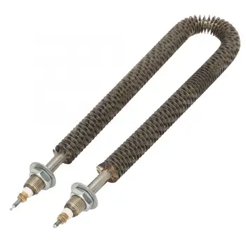 

29cm U Type Finned Electric Heat Tube Stainless Steel Fin Heating Element 220V 1kW Water Heater Oven Heating Pipe Air Energy