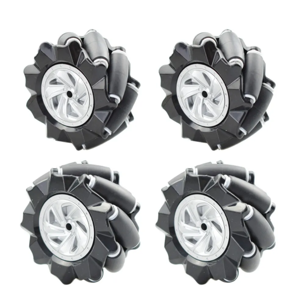 New 5/10kg Load 60/80mm Mecanum Wheel with 5mm Hubs for 42mm Stepper Motor Robotics Tires For Arduino DIY Robot Car Parts
