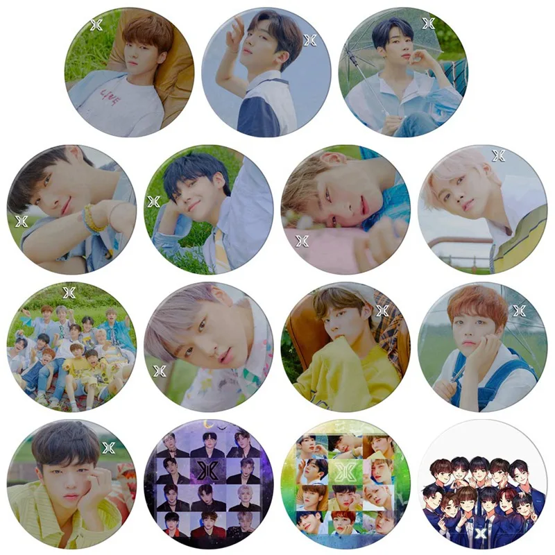 

Kpop X1 ProduceX101 Album Brooch Pin Badge Accessories For Clothes Hat Backpack Decoration 1pcs Customizable Brooch Custom Pins