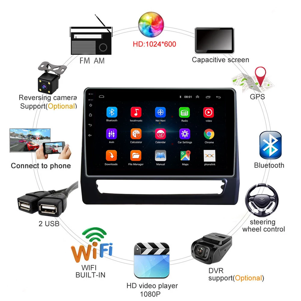 9 Inch 2.5D Android 8.1 Head Unit Car Radio Stereo WiFi GPS Multimedia Player For Mitsubishi ASX 2020