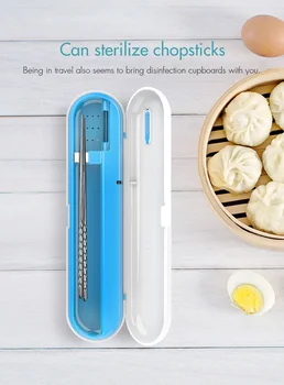 

Portable anti-bacterial ultraviolet disinfection box toothbrush chopsticks spoon type travel disinfection box, quick disinfectio