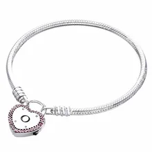 925 пробы Серебряный браслет замок ваше обещание змея цепь браслет подходит для женщин бисера Шарм Европа ювелирные изделия