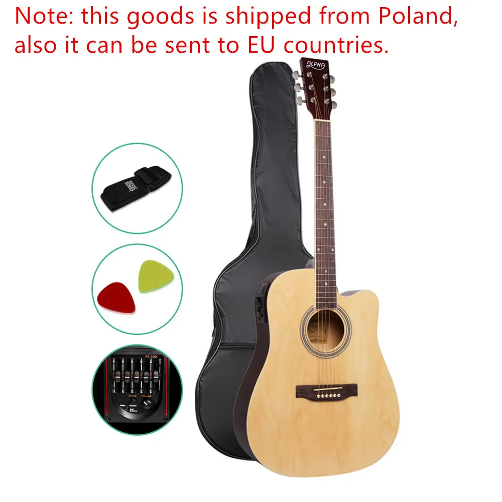 41 Inch 5 Band EQ Elektrische Akoestische Gitaar Full Size Natuurlijke Hout Kids Musical Leren Instrument met Tas Verstelbare Truss staaf 41 Inch 5 Band EQ Elektrische Akoestische Gitaar Full Size Natuurlijke Hout Kids Musical Leren Instrument met Tas Verstelbare Truss staaf