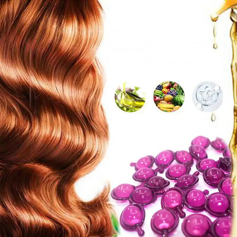 Hair Vitamin Capsule Keratin Complex Oil Smooth Silky Hair Mask Repair Damaged Hair Serum Moroccan Oil Anti Hair Loss Agent