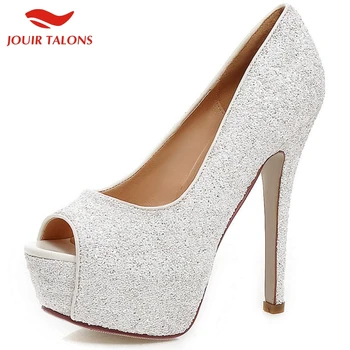 

Brand New Sexy Extreme High Heels Big Size 43 women's Shoes Summer Peep Toe Party Wedding Woman Pumps