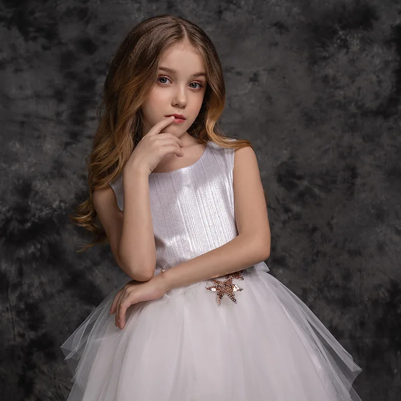 

WPing Brand GIRL'S Princess Dress Flower 2020 Spring And Summer Hot Selling Dress Europe And America Girls CUHK Childrenswear Fo