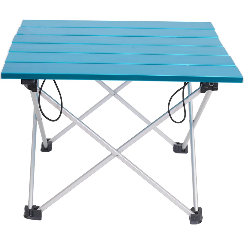Aluminum Folding Table Camping Outdoor Lightweight Desk for Camping Beach Backyards BBQ Party Ultra-light Folding Desk S Size