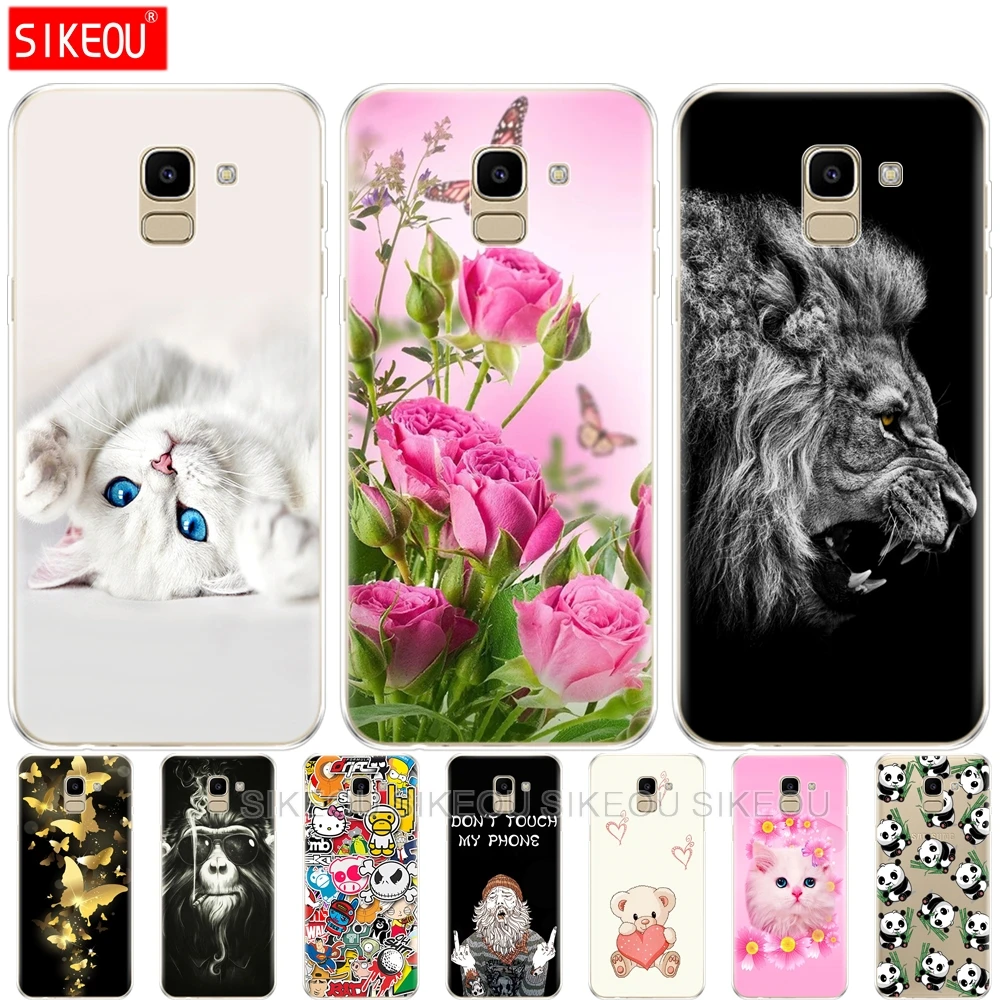 Чехол для Coque Samsung Galaxy J6 2018 чехол ЕС J600 J600F SM-J600F Мягкая силиконовая задняя крышка