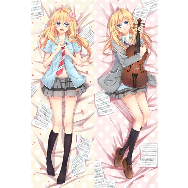 July 2016 Update Manga Shigatsu Wa Kimi No Uso Body Pillow Cover Kimiuso  Your Lie In April Sexy Kaori Miyazono Body Pillowcase - Pillow Case -  AliExpress