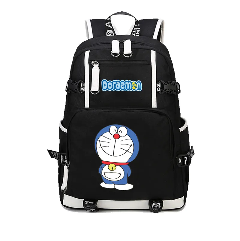 Аниме «Дораэмон» Рюкзак Mochila сумки студенческие школьные рюкзаки Mochila мужские и женские дорожные сумки холщовый рюкзак с принтом - Цвет: 14