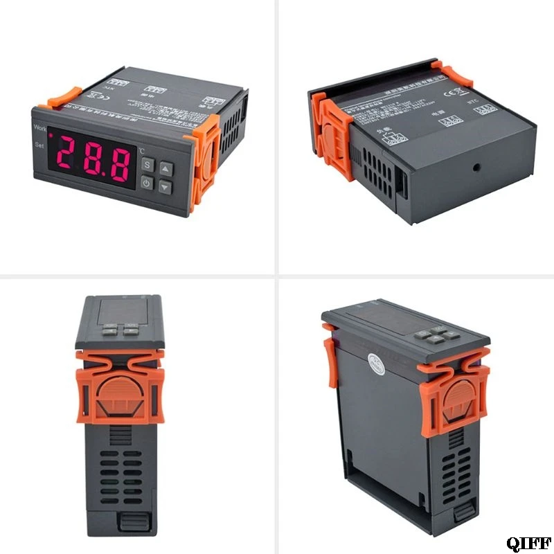MH1210W AC 90-250V Цифровой термометр терморегулятор контроллер температуры термостат реле NTC датчик для инкубатора