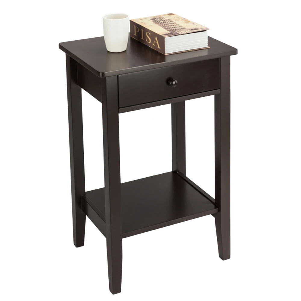 

Two-layer Bedside Table Coffee Table with Drawer Coffee